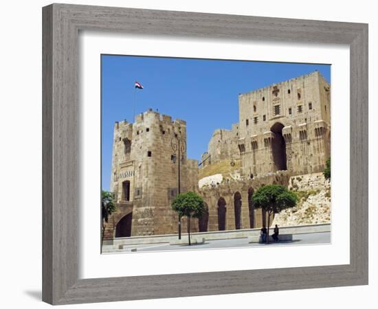 Syria, Aleppo; Entrance to the Citadel-Nick Laing-Framed Photographic Print