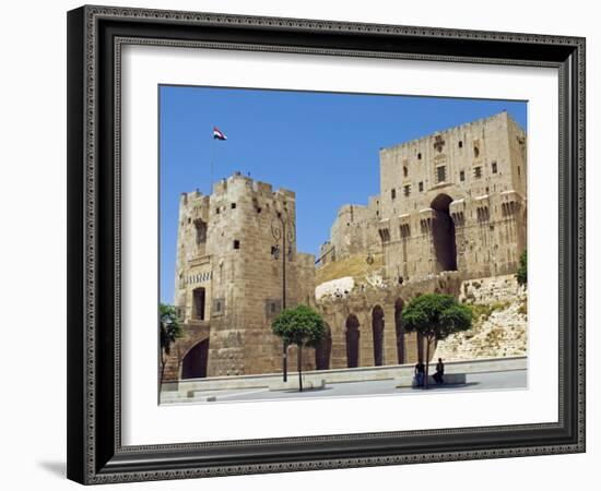 Syria, Aleppo; Entrance to the Citadel-Nick Laing-Framed Photographic Print