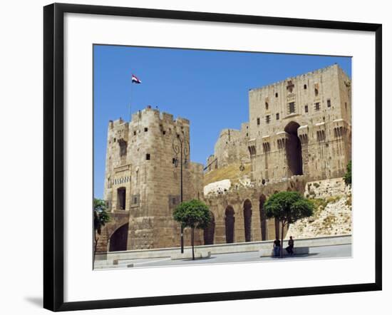 Syria, Aleppo; Entrance to the Citadel-Nick Laing-Framed Photographic Print