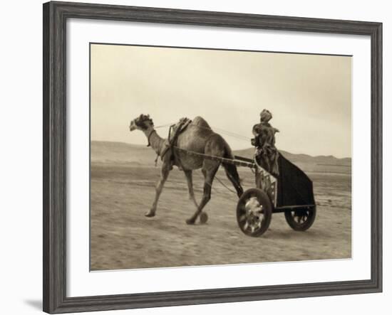 Syria: Camel Race, C1938-John D. Whiting-Framed Photographic Print