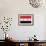 Syria Flag Design with Wood Patterning - Flags of the World Series-Philippe Hugonnard-Framed Premium Giclee Print displayed on a wall