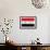 Syria Flag Design with Wood Patterning - Flags of the World Series-Philippe Hugonnard-Framed Premium Giclee Print displayed on a wall