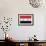 Syria Flag Design with Wood Patterning - Flags of the World Series-Philippe Hugonnard-Framed Premium Giclee Print displayed on a wall