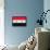 Syria Flag Design with Wood Patterning - Flags of the World Series-Philippe Hugonnard-Framed Stretched Canvas displayed on a wall