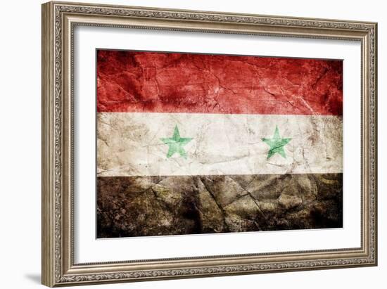 Syria Flag-kwasny221-Framed Art Print