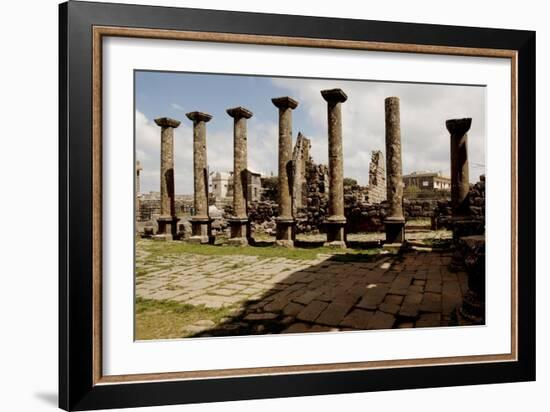 Syria, Mount Ad-Duruz, Qanawat, Temple of the Sun God AD-null-Framed Giclee Print