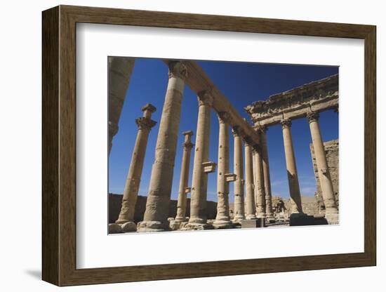 Syria, Palmyra, View of Temple of Bel-Steve Roxbury-Framed Photographic Print