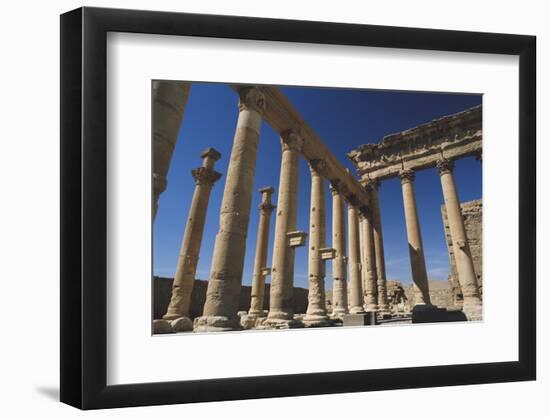 Syria, Palmyra, View of Temple of Bel-Steve Roxbury-Framed Photographic Print