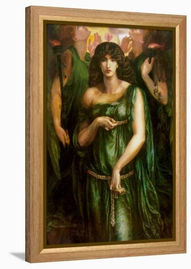 Syrian Astarte Pictured in a Trinity-Dante Gabriel Rossetti-Framed Stretched Canvas