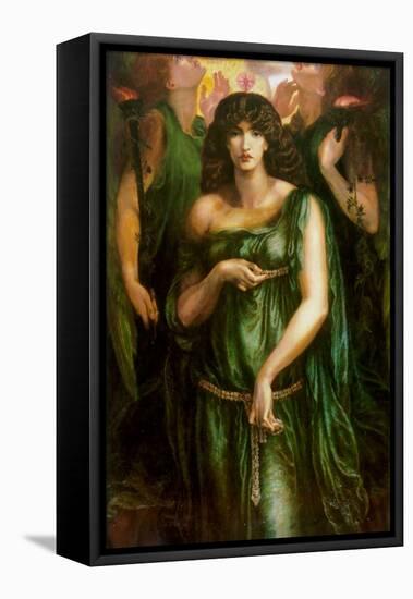 Syrian Astarte Pictured in a Trinity-Dante Gabriel Rossetti-Framed Stretched Canvas