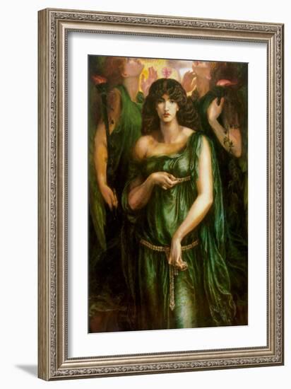 Syrian Astarte Pictured in a Trinity-Dante Gabriel Rossetti-Framed Art Print