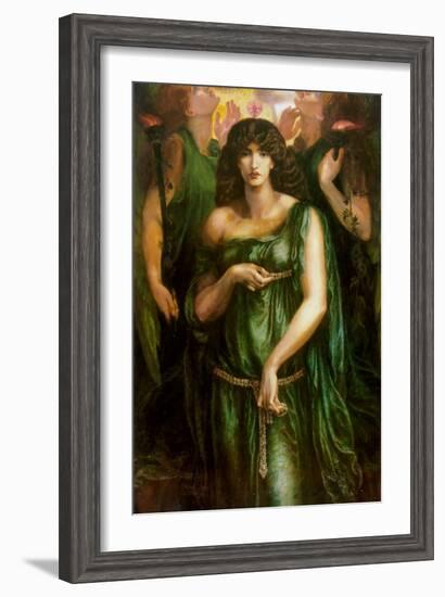 Syrian Astarte Pictured in a Trinity-Dante Gabriel Rossetti-Framed Art Print