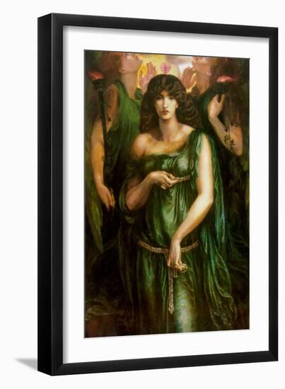 Syrian Astarte Pictured in a Trinity-Dante Gabriel Rossetti-Framed Art Print