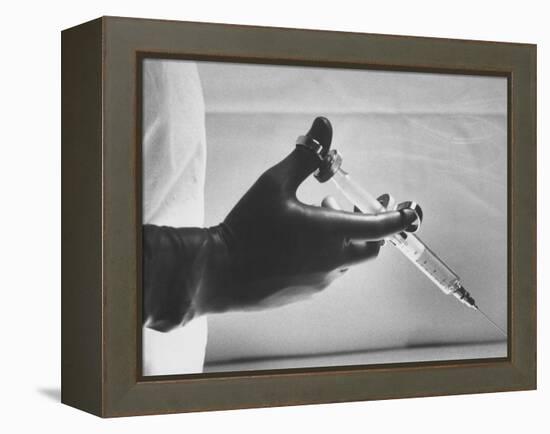 Syringe Used for Local Anaesthetic-Ed Clark-Framed Premier Image Canvas