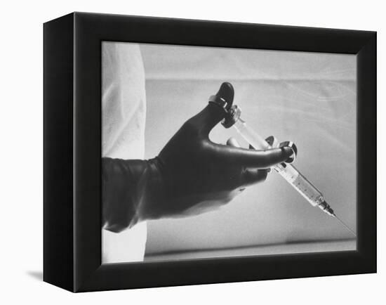 Syringe Used for Local Anaesthetic-Ed Clark-Framed Premier Image Canvas