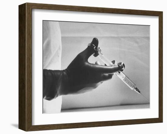 Syringe Used for Local Anaesthetic-Ed Clark-Framed Photographic Print