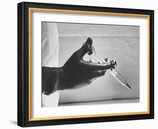 Syringe Used for Local Anaesthetic-Ed Clark-Framed Photographic Print