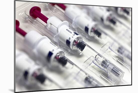 Syringes Containing Anticoagulant Drug-PASIEKA-Mounted Photographic Print
