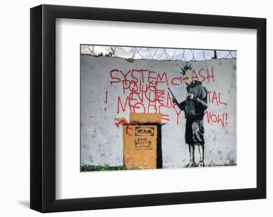 System Crash-Banksy-Framed Giclee Print