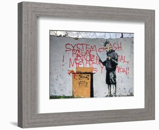 System Crash-Banksy-Framed Giclee Print