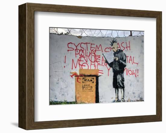 System Crash-Banksy-Framed Giclee Print