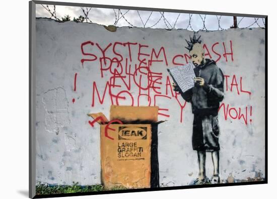 System Crash-Banksy-Mounted Giclee Print