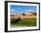 Szczebrzeszyn Gate and Cathedral, Old Town, UNESCO World Heritage Site, Zamosc, Lublin Voivodeship,-Karol Kozlowski-Framed Photographic Print