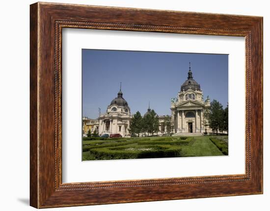 Szechenhyi Baths with its Main Dome and Northern Dome, Budapest, Hungary, Europe-Julian Pottage-Framed Photographic Print