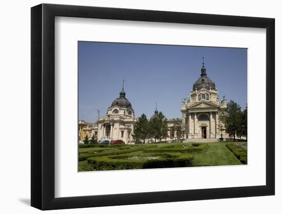 Szechenhyi Baths with its Main Dome and Northern Dome, Budapest, Hungary, Europe-Julian Pottage-Framed Photographic Print