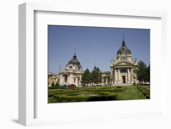 Szechenhyi Baths with its Main Dome and Northern Dome, Budapest, Hungary, Europe-Julian Pottage-Framed Photographic Print