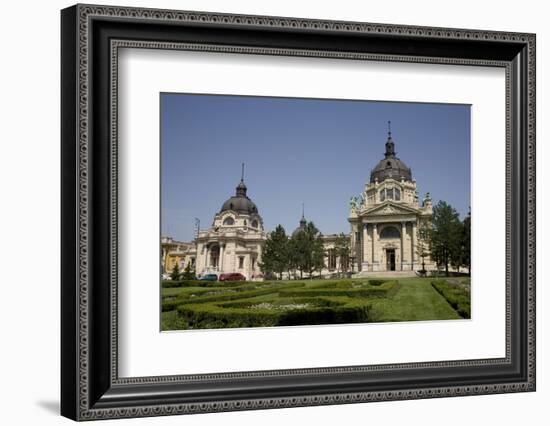 Szechenhyi Baths with its Main Dome and Northern Dome, Budapest, Hungary, Europe-Julian Pottage-Framed Photographic Print