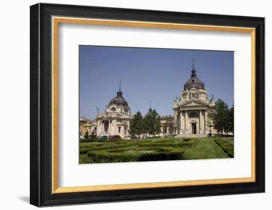Szechenhyi Baths with its Main Dome and Northern Dome, Budapest, Hungary, Europe-Julian Pottage-Framed Photographic Print