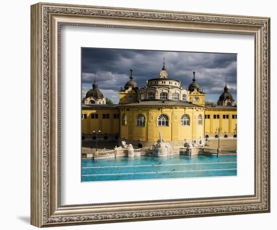 Szechenyi Thermal Baths, Budapest, Hungary, Europe-Ben Pipe-Framed Photographic Print