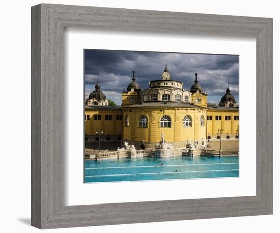 Szechenyi Thermal Baths, Budapest, Hungary, Europe-Ben Pipe-Framed Photographic Print