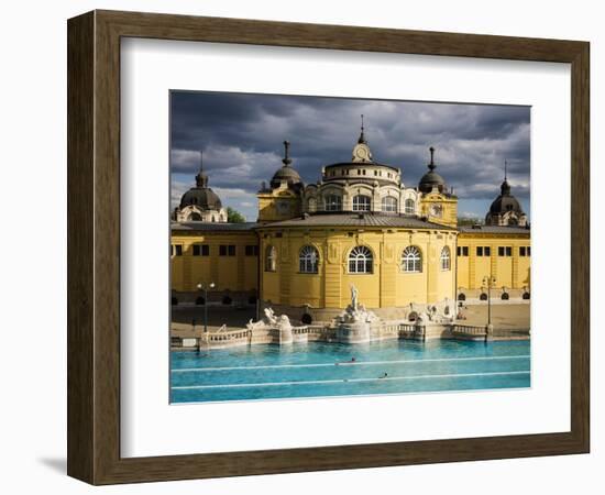 Szechenyi Thermal Baths, Budapest, Hungary, Europe-Ben Pipe-Framed Photographic Print