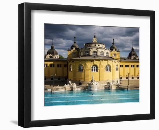 Szechenyi Thermal Baths, Budapest, Hungary, Europe-Ben Pipe-Framed Photographic Print