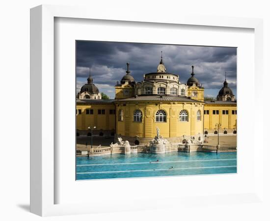 Szechenyi Thermal Baths, Budapest, Hungary, Europe-Ben Pipe-Framed Photographic Print