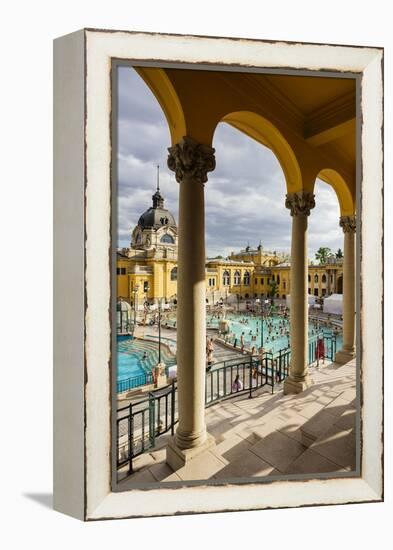 Szechenyi Thermal Baths, Budapest, Hungary, Europe-Ben Pipe-Framed Premier Image Canvas