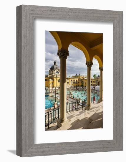 Szechenyi Thermal Baths, Budapest, Hungary, Europe-Ben Pipe-Framed Photographic Print