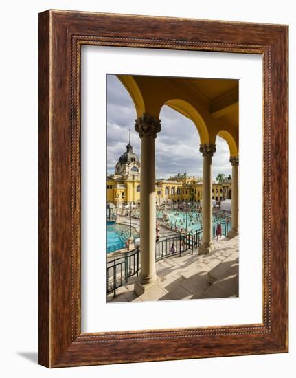 Szechenyi Thermal Baths, Budapest, Hungary, Europe-Ben Pipe-Framed Photographic Print