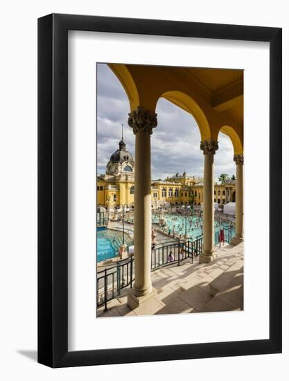 Szechenyi Thermal Baths, Budapest, Hungary, Europe-Ben Pipe-Framed Photographic Print