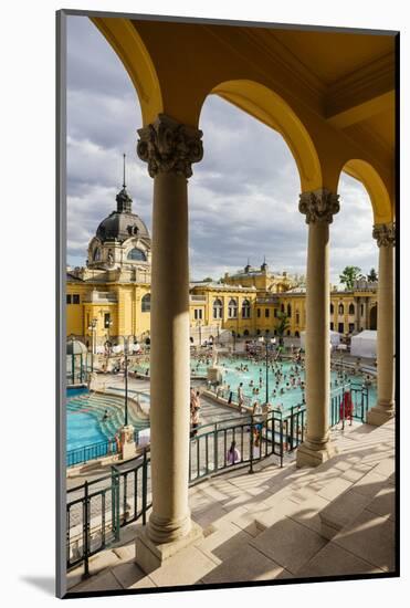 Szechenyi Thermal Baths, Budapest, Hungary, Europe-Ben Pipe-Mounted Photographic Print