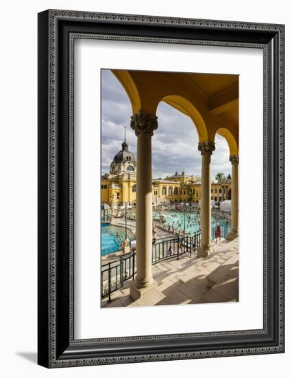 Szechenyi Thermal Baths, Budapest, Hungary, Europe-Ben Pipe-Framed Photographic Print