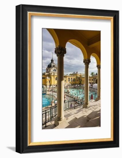 Szechenyi Thermal Baths, Budapest, Hungary, Europe-Ben Pipe-Framed Photographic Print