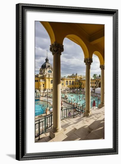Szechenyi Thermal Baths, Budapest, Hungary, Europe-Ben Pipe-Framed Photographic Print