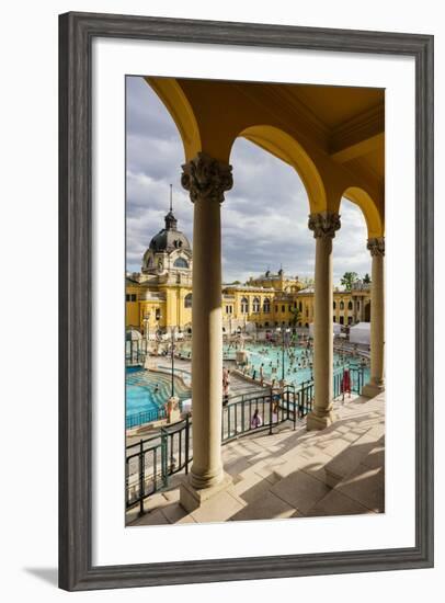 Szechenyi Thermal Baths, Budapest, Hungary, Europe-Ben Pipe-Framed Photographic Print