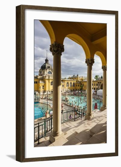 Szechenyi Thermal Baths, Budapest, Hungary, Europe-Ben Pipe-Framed Photographic Print