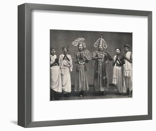 'Szene aus Shakuntalavilasa, dem Spiel von Shakuntala', 1926-Unknown-Framed Photographic Print