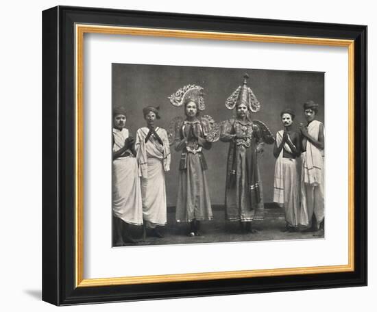 'Szene aus Shakuntalavilasa, dem Spiel von Shakuntala', 1926-Unknown-Framed Photographic Print
