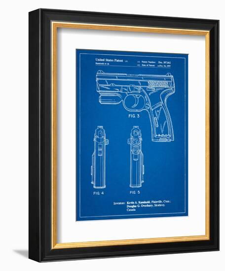 T 1000 Laser Pistol Patent-Cole Borders-Framed Art Print